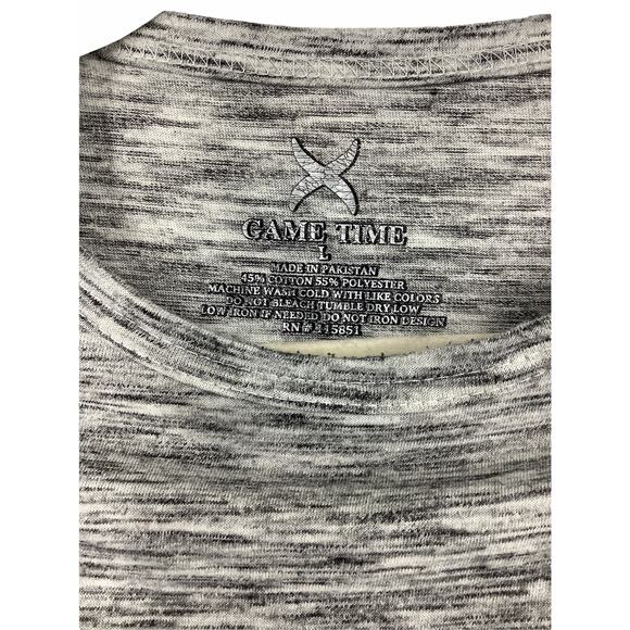 Game Time Boy's Heathered Static Gray T-Shirt Kids Youth Size Large - Picture 5 of 6